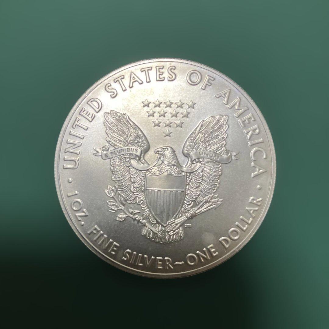 アメリカ　2020年　イーグル１ドル　１オンス純銀地金型銀貨