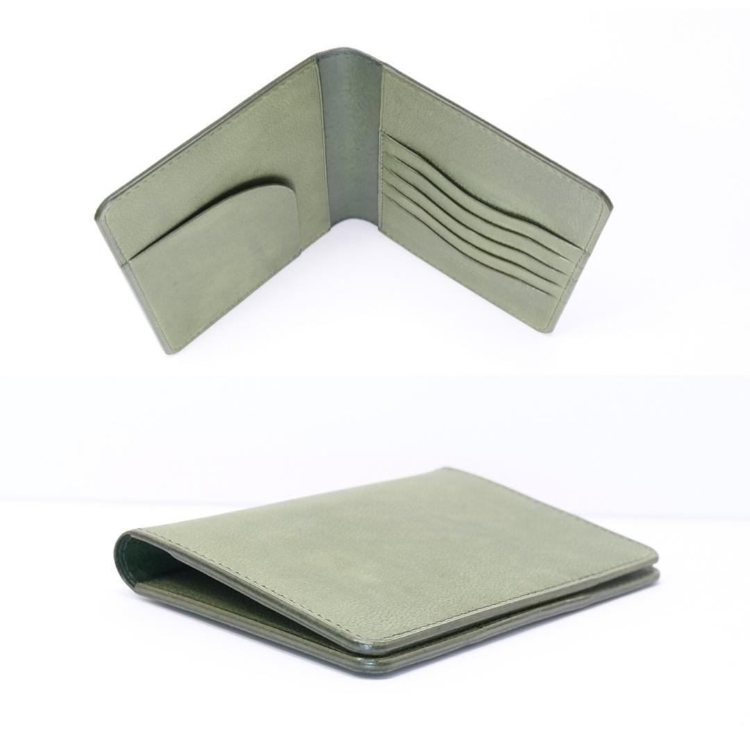 本革　ヌメ革　パスポート・お薬手帳・通帳ケースｓｔ　グリーン