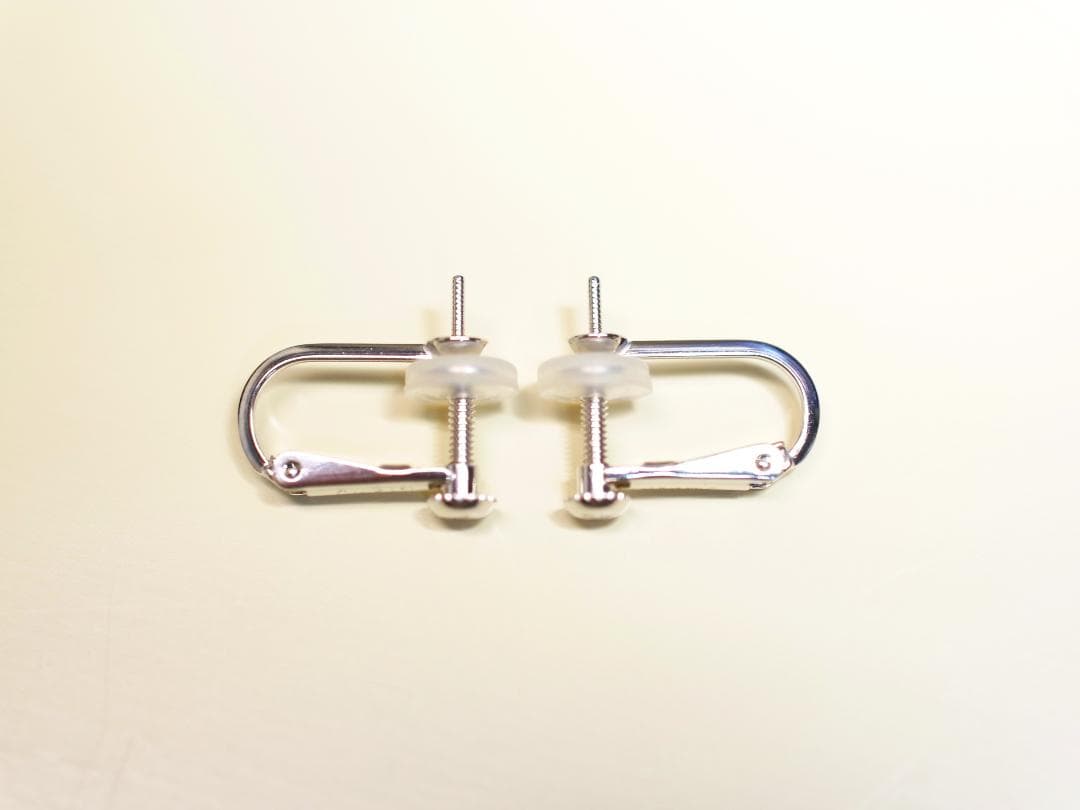 K14WG イヤリング金具　ネジバネ式【1ペア】【新品】【予備クッションおまけ】