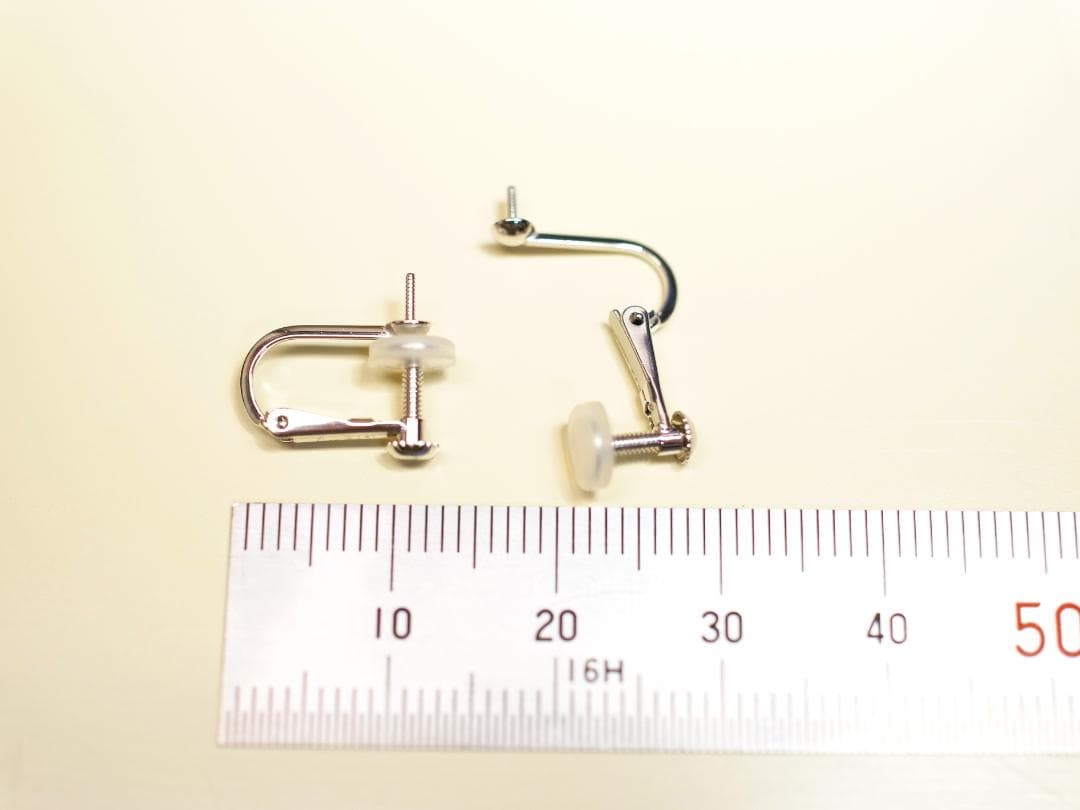 K14WG イヤリング金具　ネジバネ式【1ペア】【新品】【予備クッションおまけ】