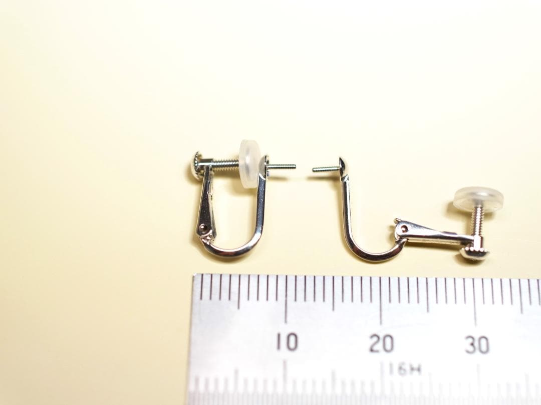 K14WG イヤリング金具　ネジバネ式【1ペア】【新品】【予備クッションおまけ】