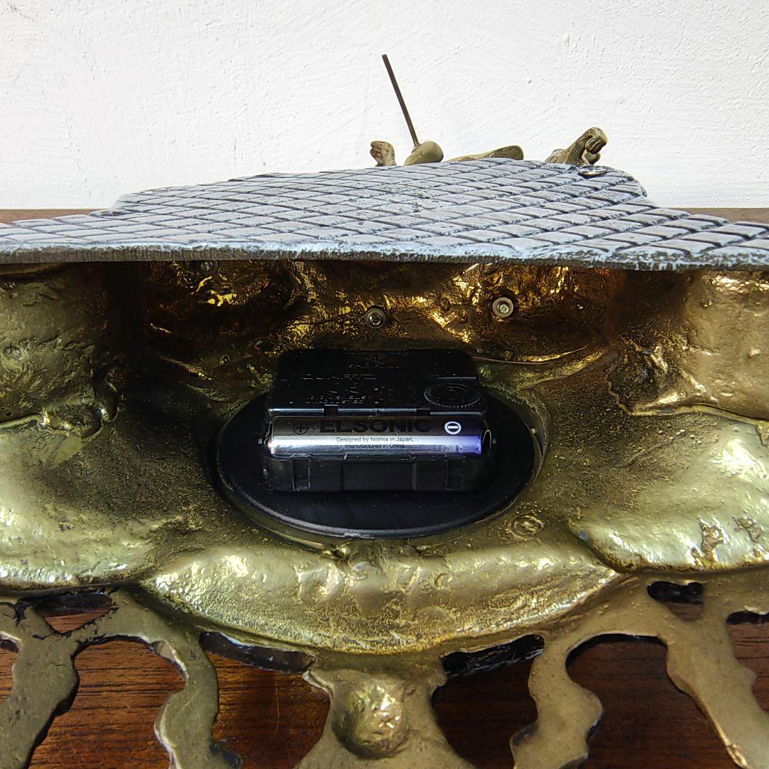 【Art Nouveau Style】真鍮製　置き時計　アールヌーヴォー