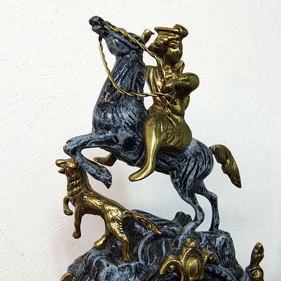 【Art Nouveau Style】真鍮製　置き時計　アールヌーヴォー