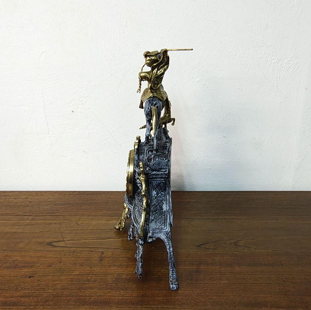 【Art Nouveau Style】真鍮製　置き時計　アールヌーヴォー