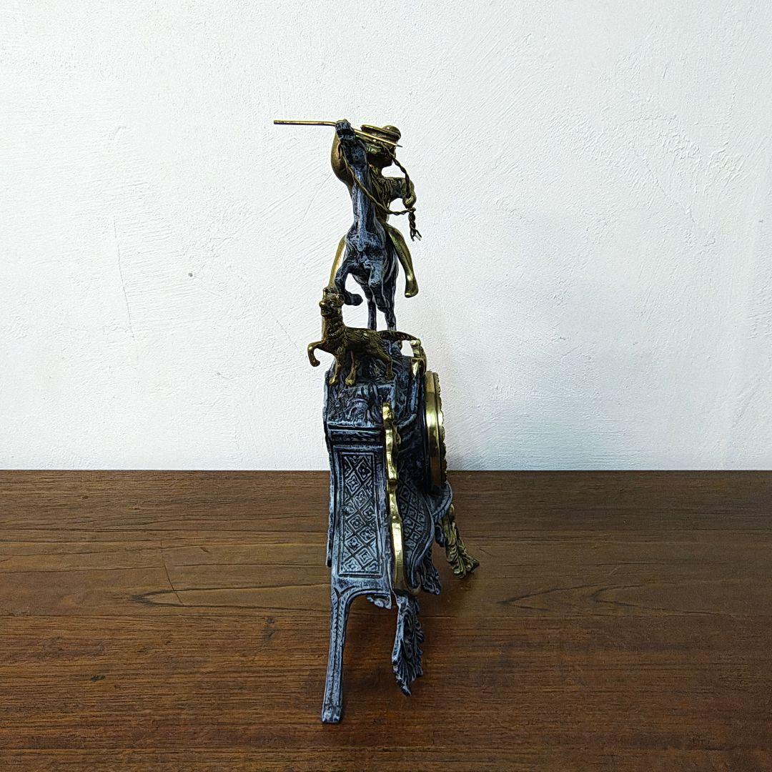 【Art Nouveau Style】真鍮製　置き時計　アールヌーヴォー