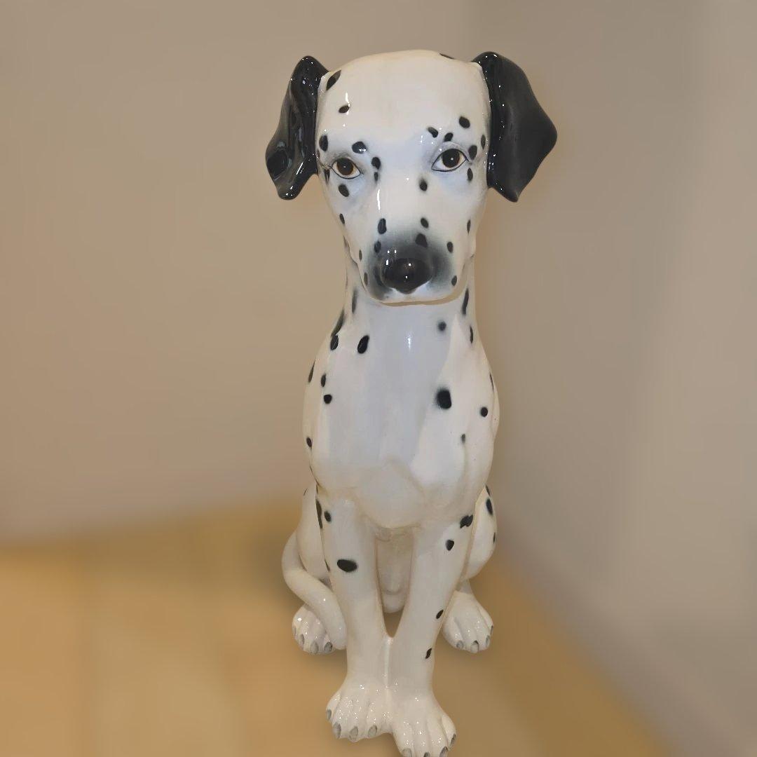 ダルメシアン 陶器製置き物