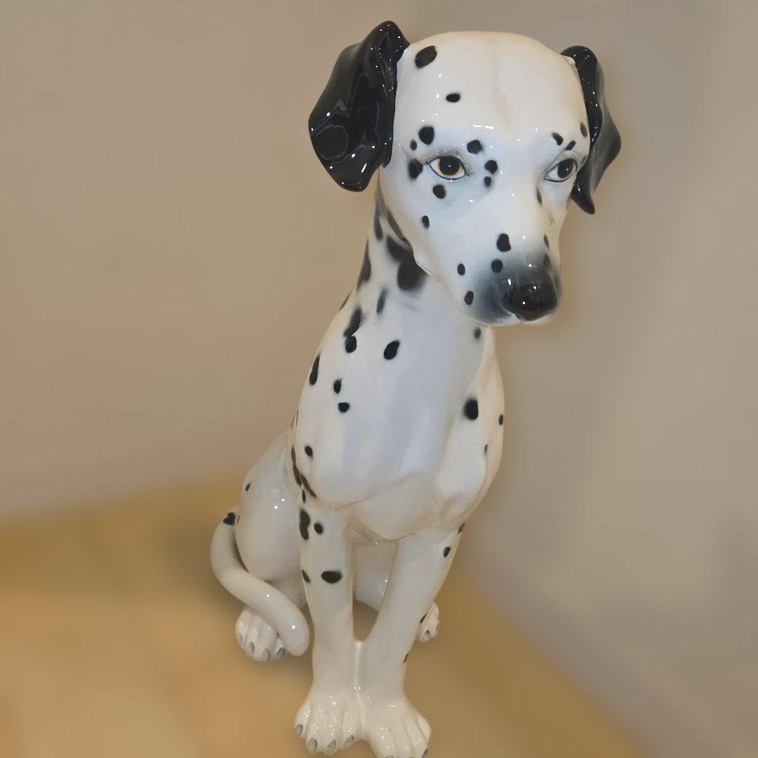 ダルメシアン 陶器製置き物