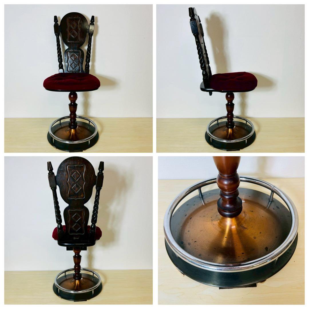 光木工 カウンターチェア アンティーク チェア イス レトロ