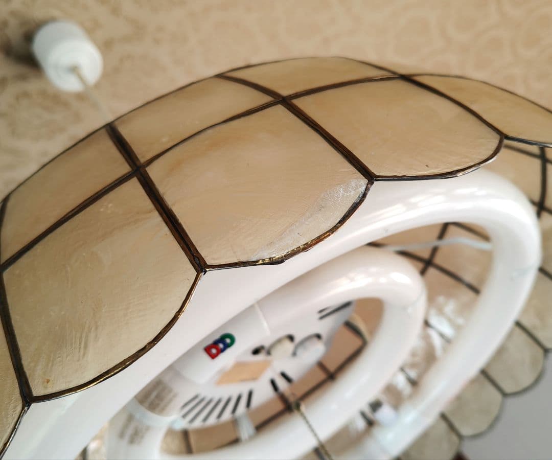 レトロ調 シェルランプシェード 天井照明 蛍光灯 昭和