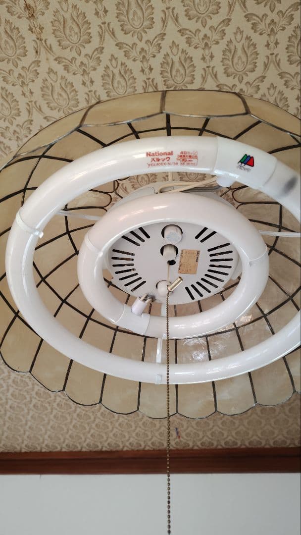 レトロ調 シェルランプシェード 天井照明 蛍光灯 昭和