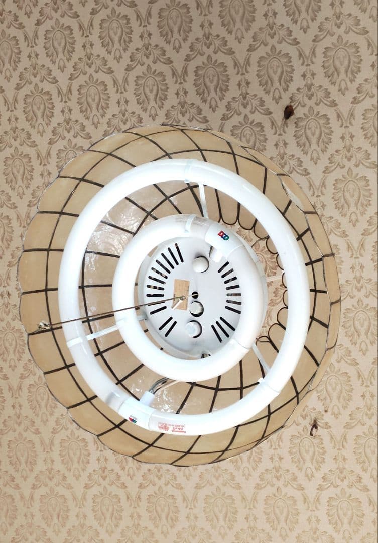 レトロ調 シェルランプシェード 天井照明 蛍光灯 昭和