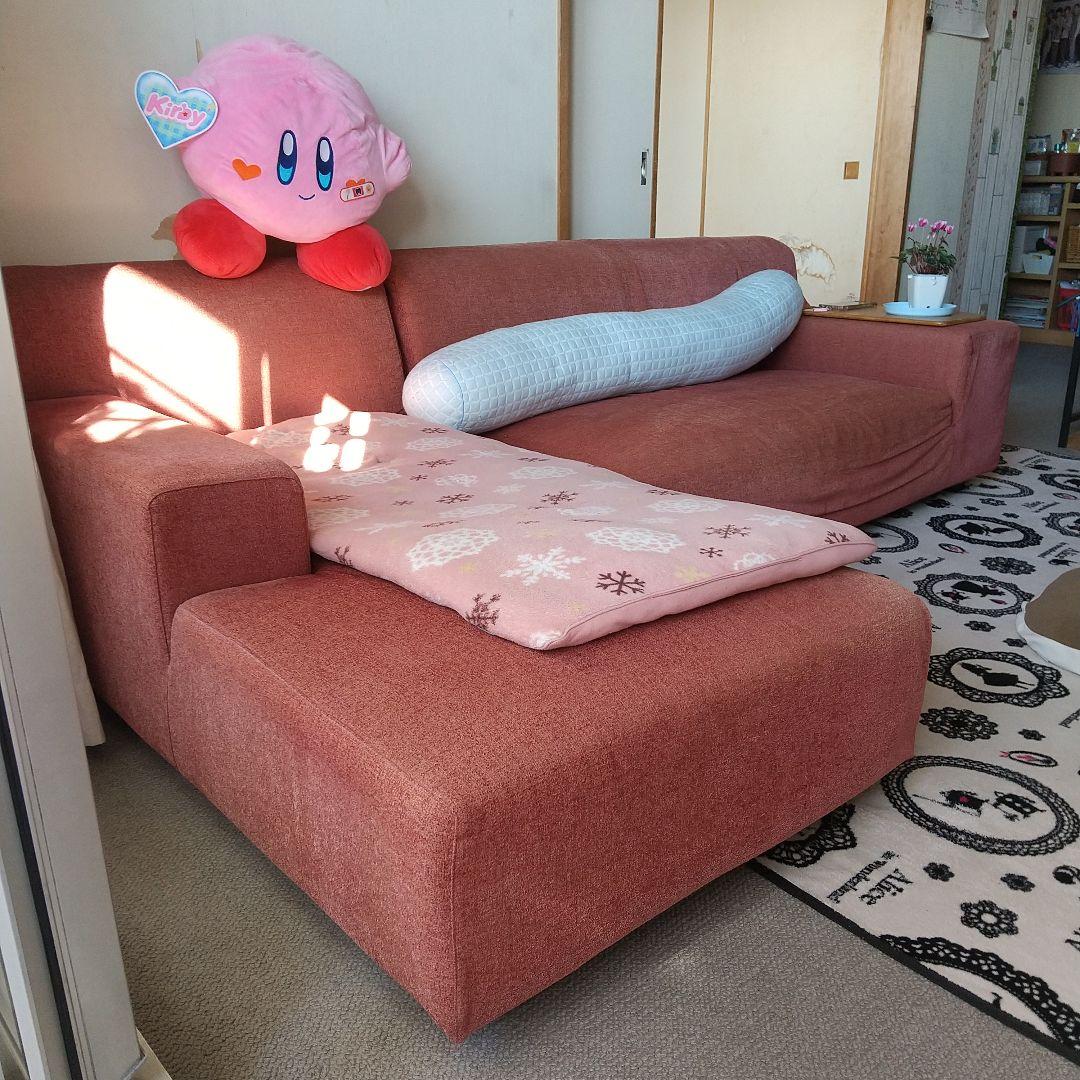 ３人掛けソファ　ファブリック生地