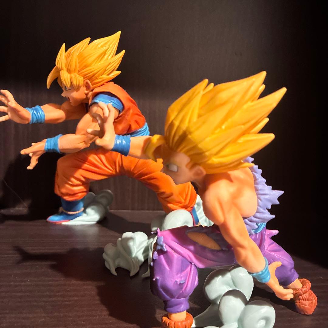 一番くじ ドラゴンボール Ａ賞 親子かめはめ波 悟空&悟飯フィギュア　箱無し