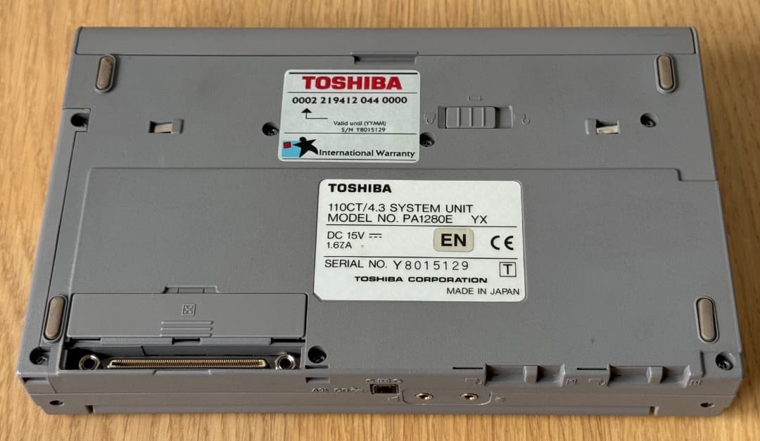 Toshiba Libretto 110CT 海外モデル ノートPC