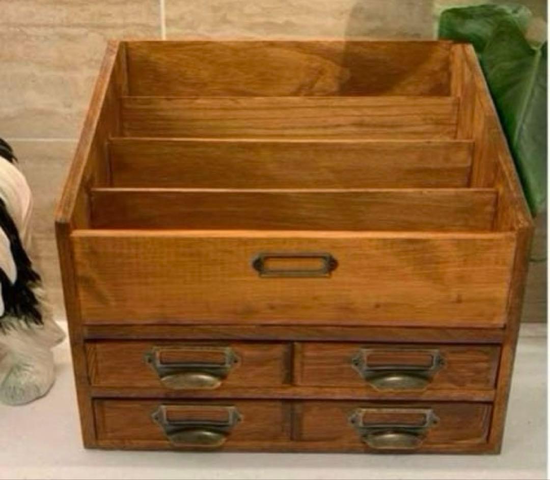 アンティーク風ノート収納棚　ハンドメイド