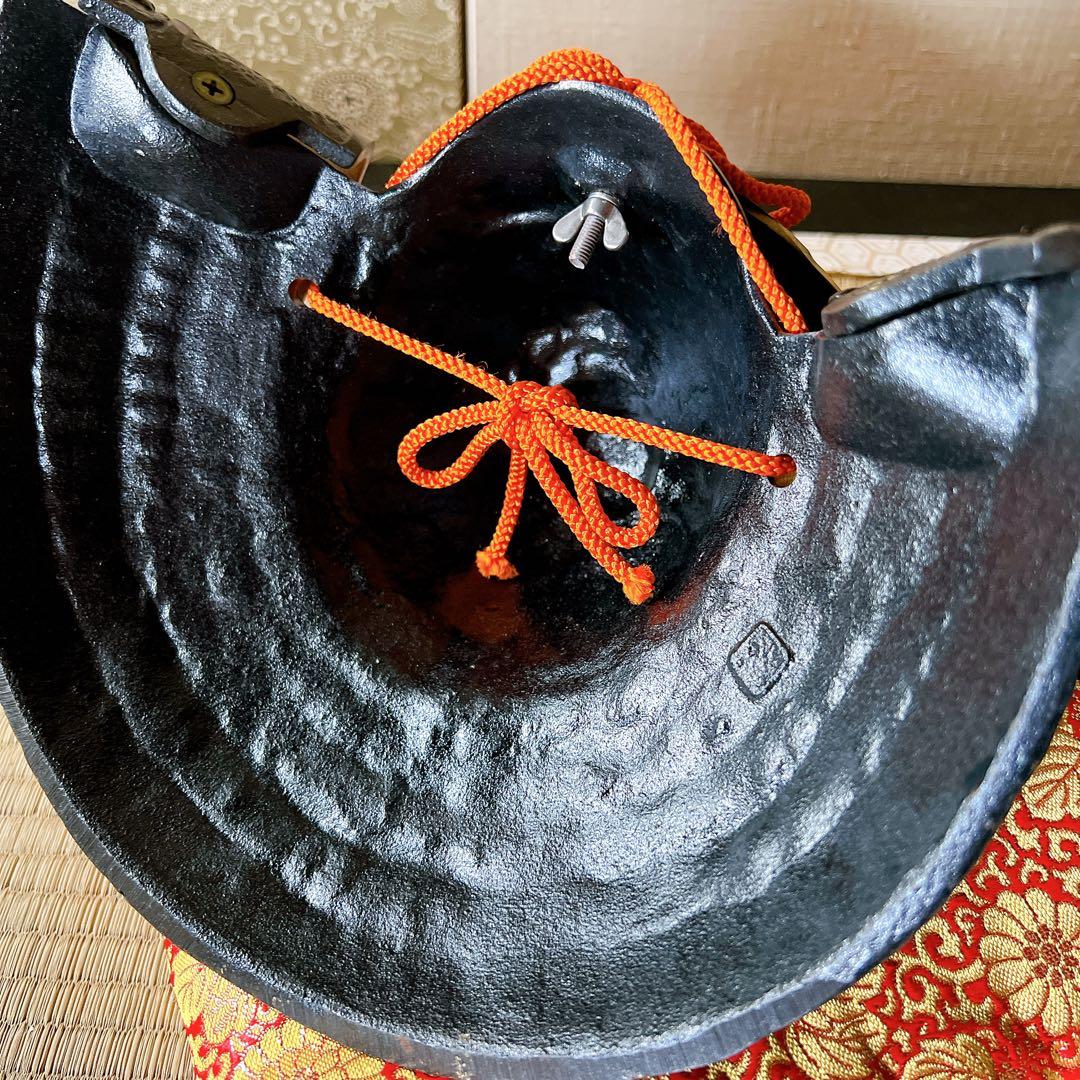 織田信長　兜飾り　端午の節句　出世兜　座布団付き