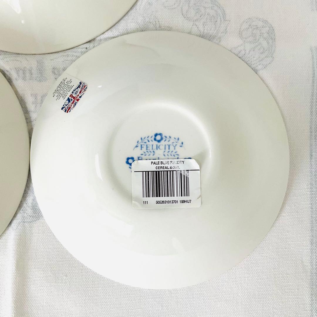 最終☆Burleigh バーレイ☆ブルーシリーズ シリアルボウル ３柄セット