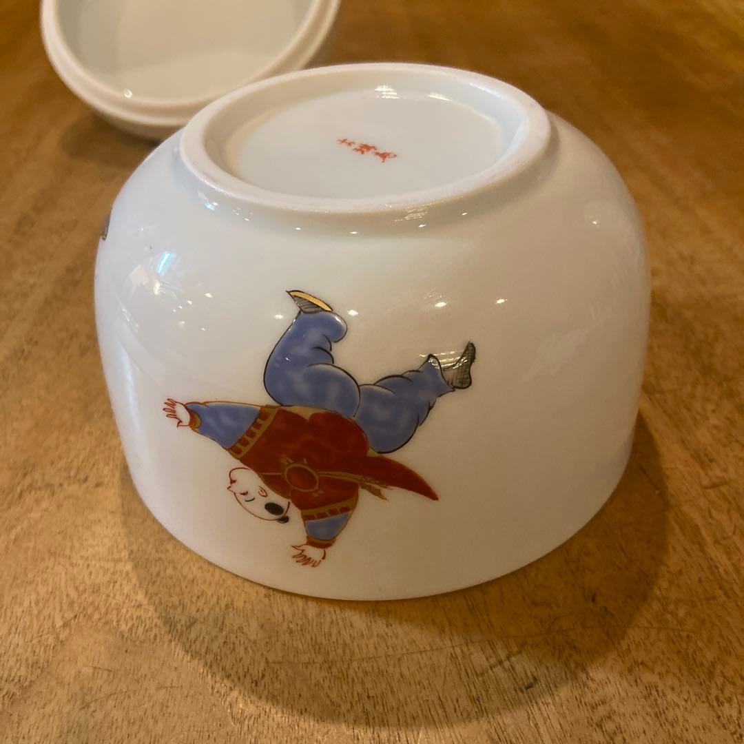 有田焼館林古琳庵古伊万里唐子絵付蓋付き鉢