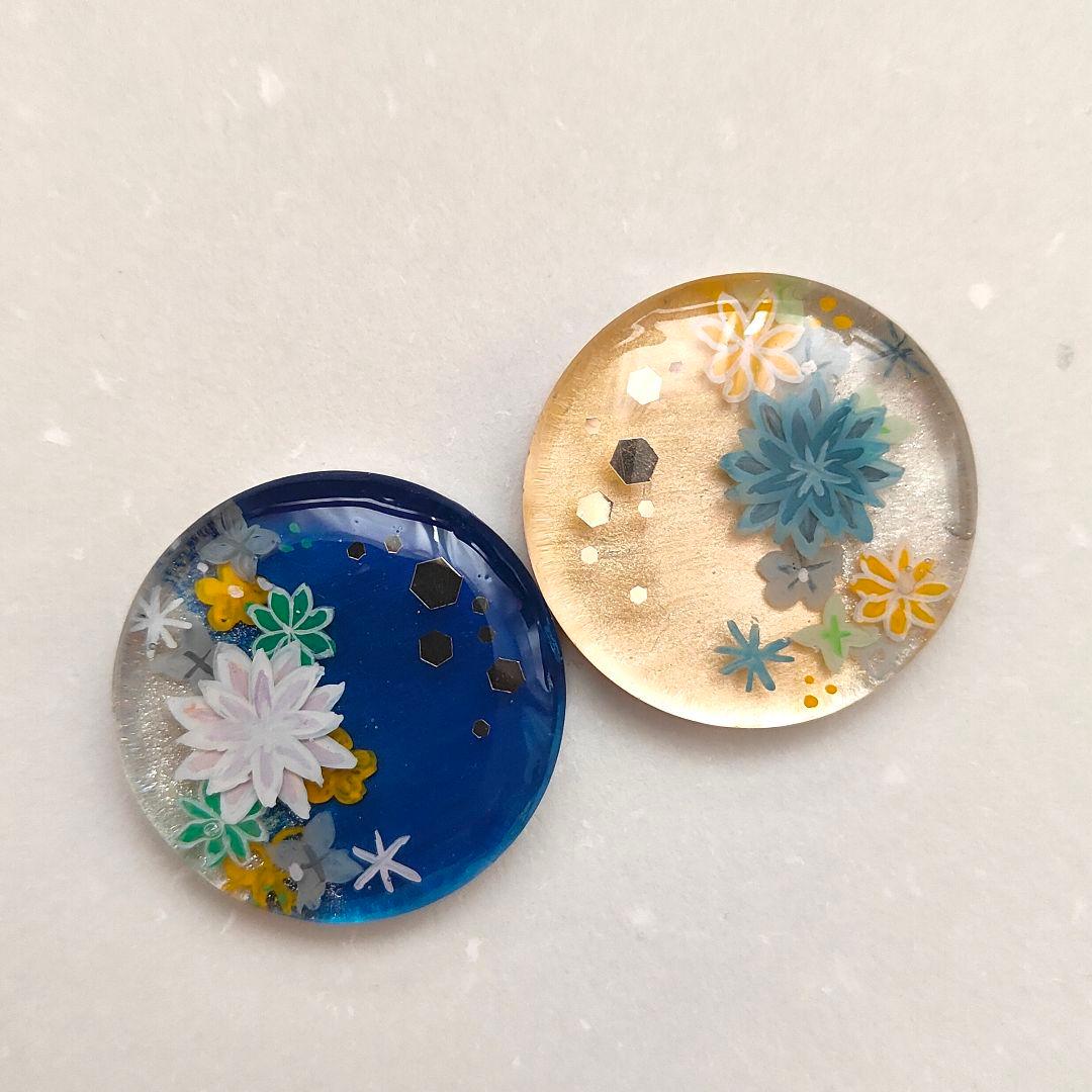 【962】ハンドメイド　レジン　ヘアゴム　ポニーフック