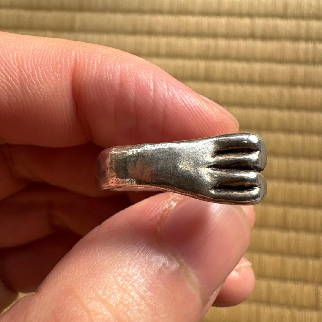 シルバー925 リング　クローバー