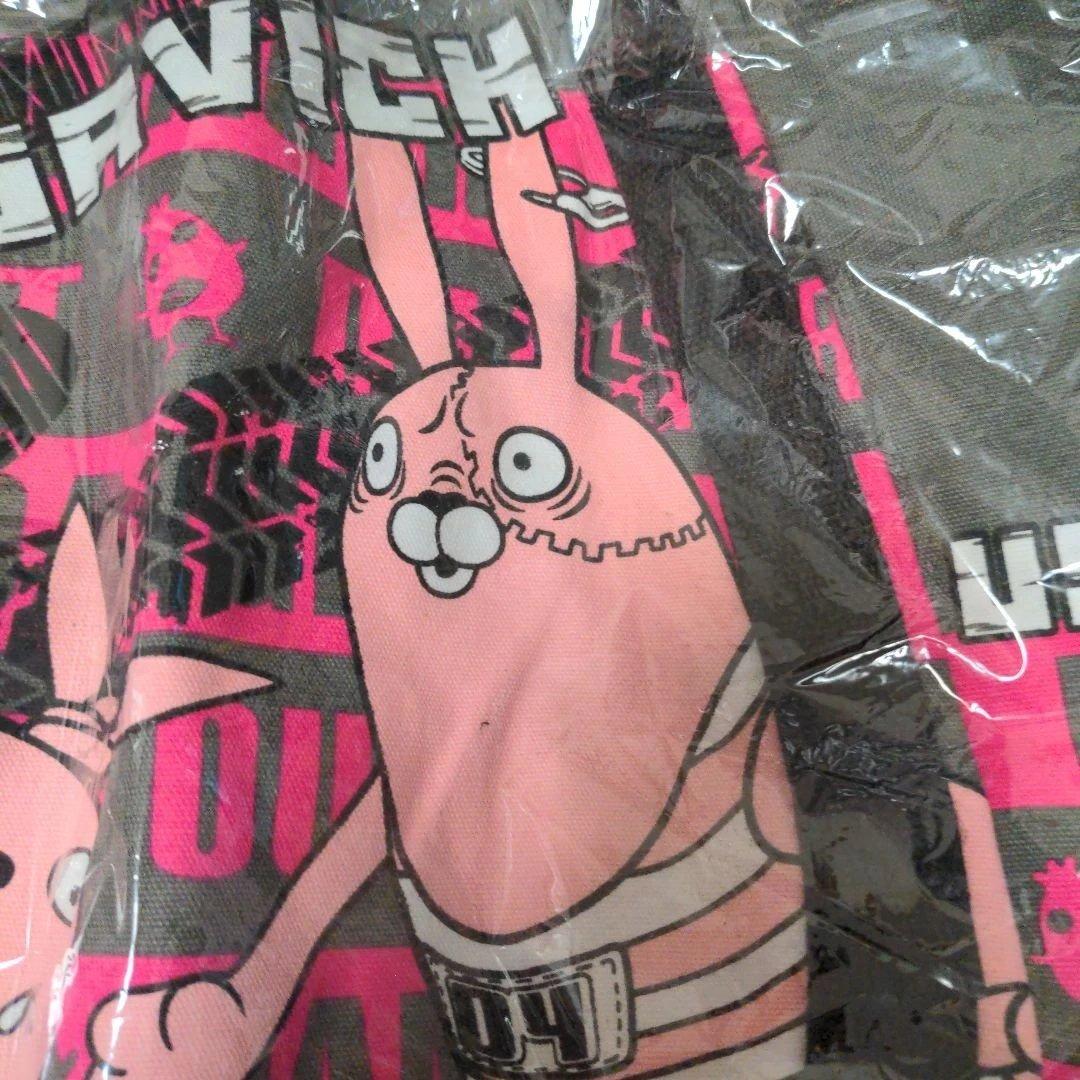 ラスト　ウサビッチ　キャンパス地　トートバッグ　ピンク　ゴスロリ