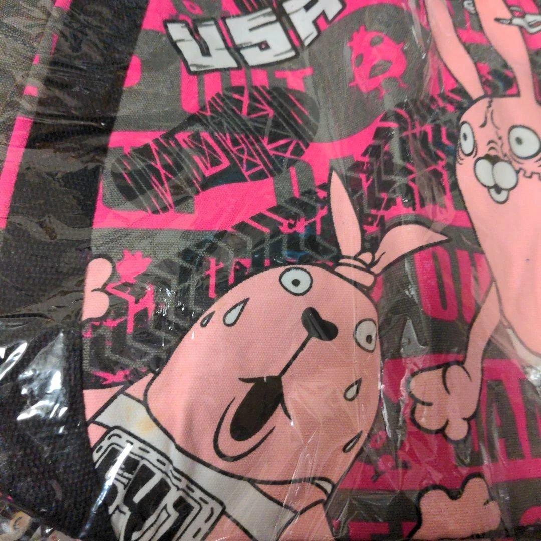 ラスト　ウサビッチ　キャンパス地　トートバッグ　ピンク　ゴスロリ