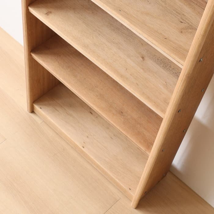 アンティーク 本棚 書棚 無垢材 無塗装 ラワン 古家具 昭和レトロ