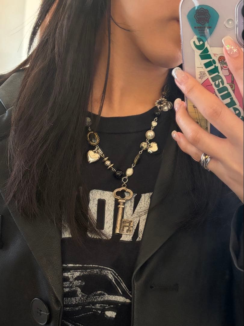 ネックレス・ペンダント No.15 youphoria necklace -black key-