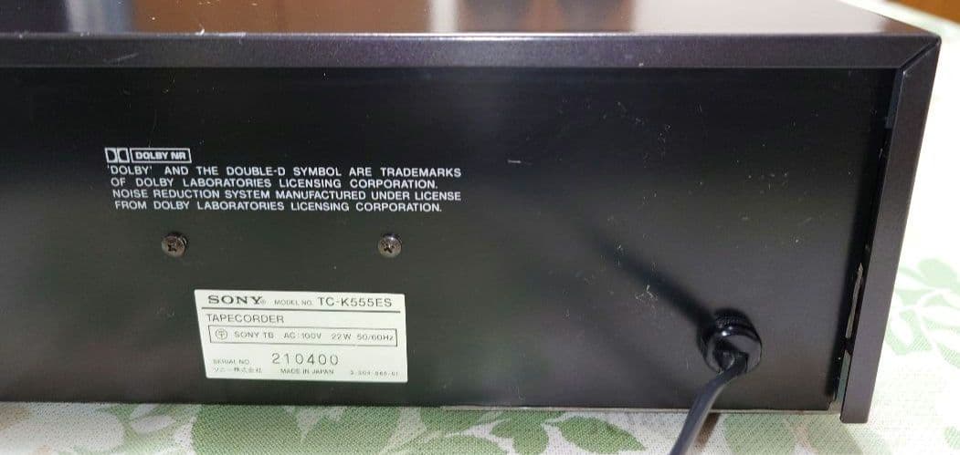 レア SONY 3ヘッド カセットデッキ TC-K555ES 希少 日本製