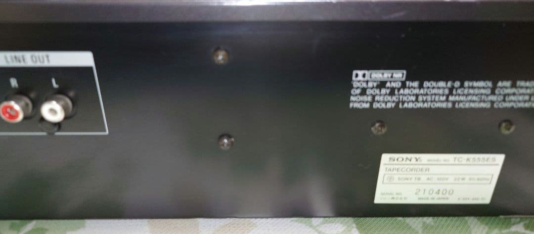 レア SONY 3ヘッド カセットデッキ TC-K555ES 希少 日本製