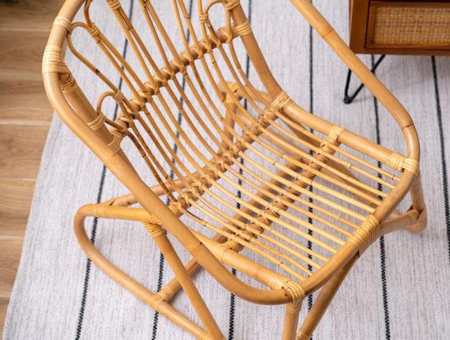 ラタンチェア 籐 パーソナルチェア 椅子 アジアン（1374）