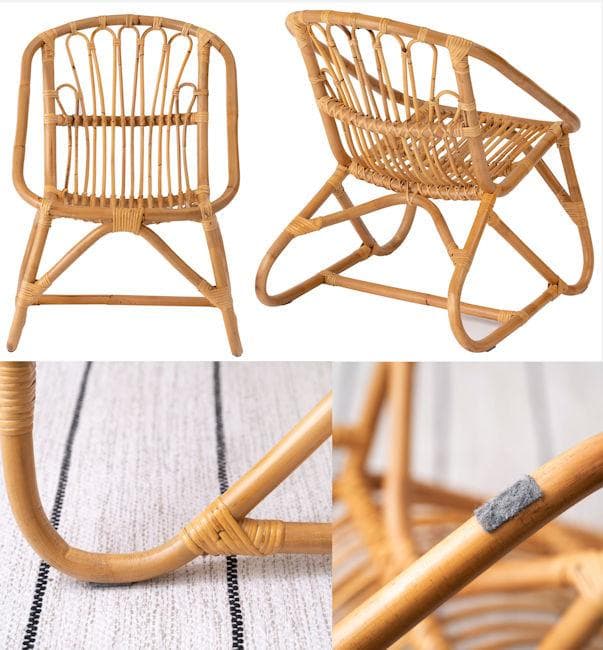 ラタンチェア 籐 パーソナルチェア 椅子 アジアン（1374）