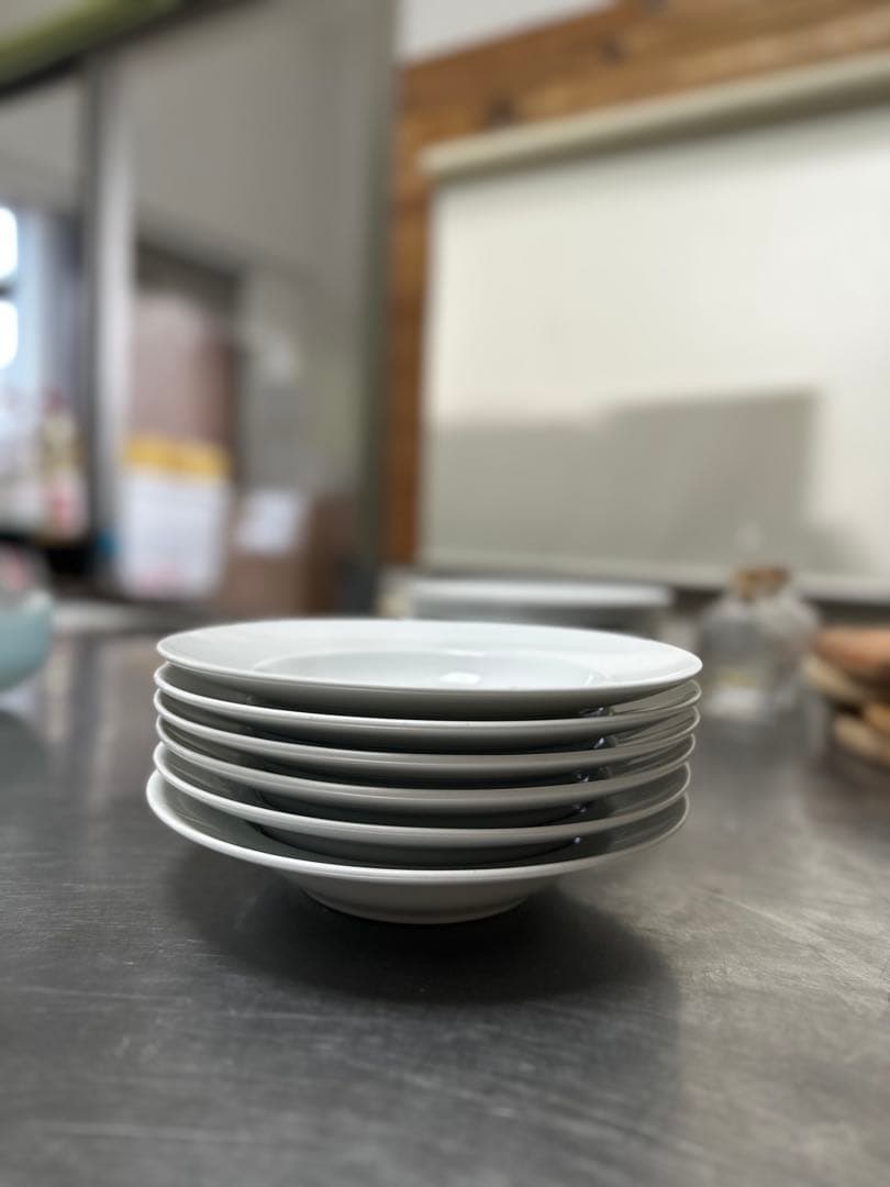 Chaozhou ホワイト平皿×6枚セット