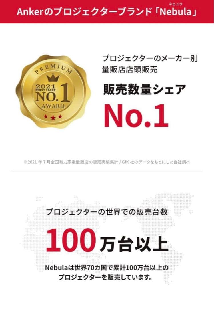 ホームプロジェクター 家庭用映写機 Nebula Solar by Anker