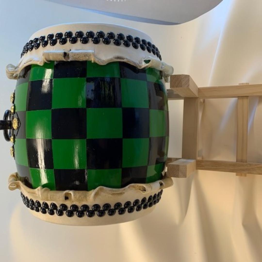 和太鼓　８寸　鬼滅　市松