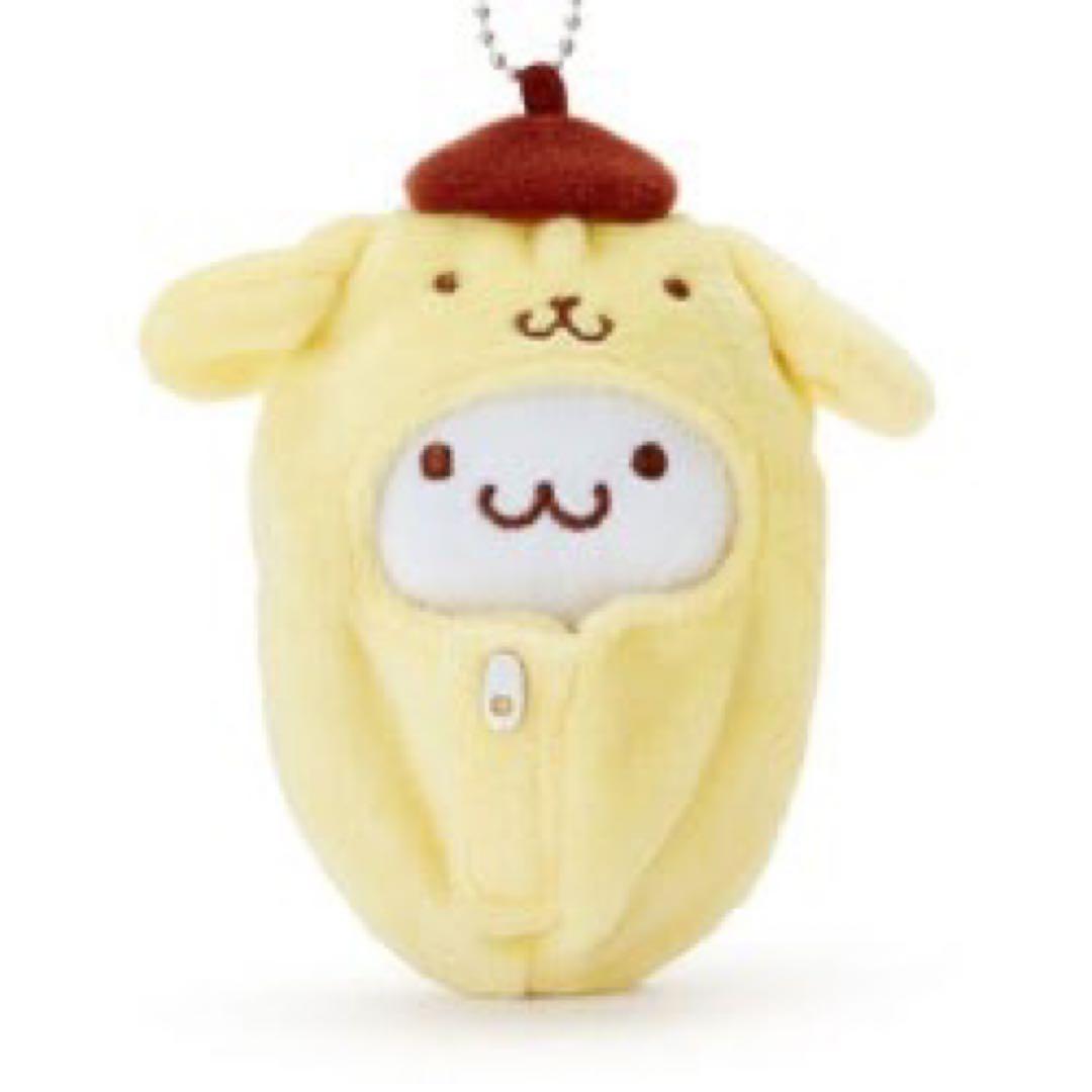 サンリオ マフィン ポムポムプリン 寝袋入り マスコット 着脱式 希少 レア