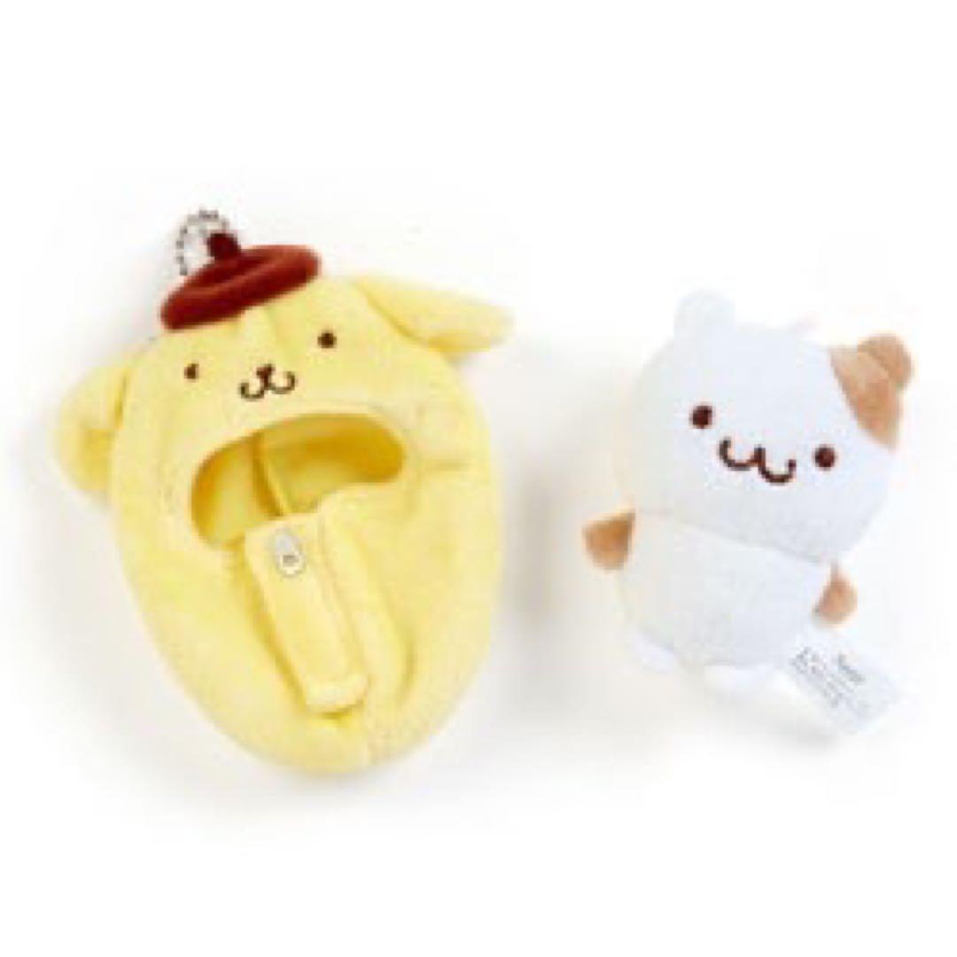 サンリオ マフィン ポムポムプリン 寝袋入り マスコット 着脱式 希少 レア