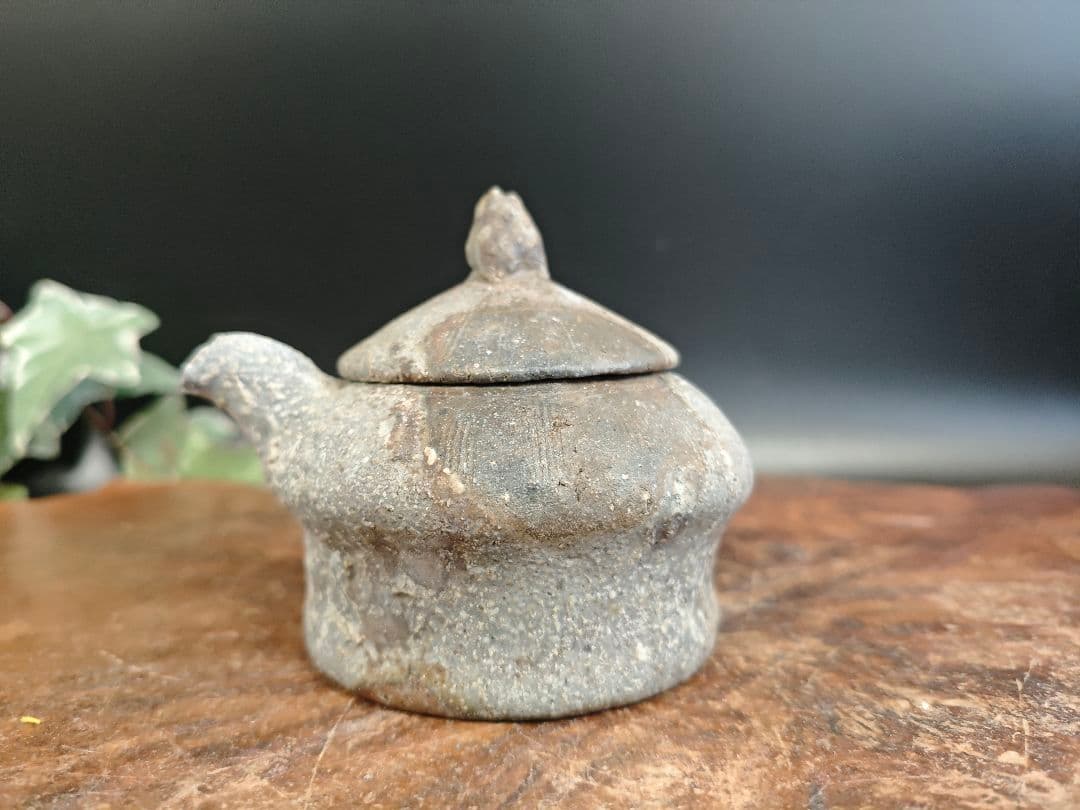備前焼　宝瓶　急須　手造　古作A130