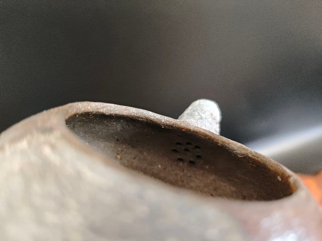 備前焼　宝瓶　急須　手造　古作A130