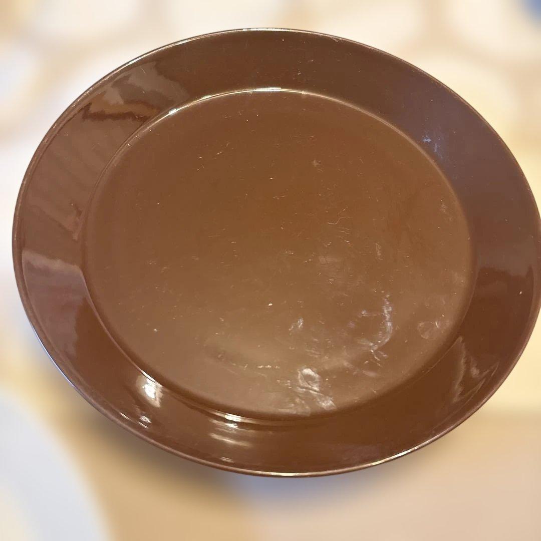 【美品】 ホワイトとブラウンの皿セット