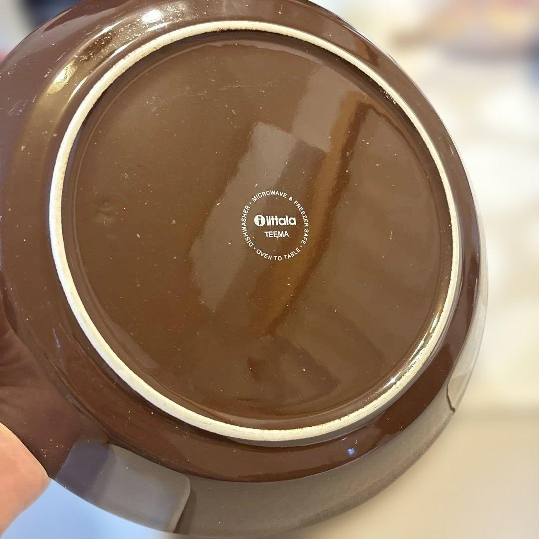 【美品】 ホワイトとブラウンの皿セット