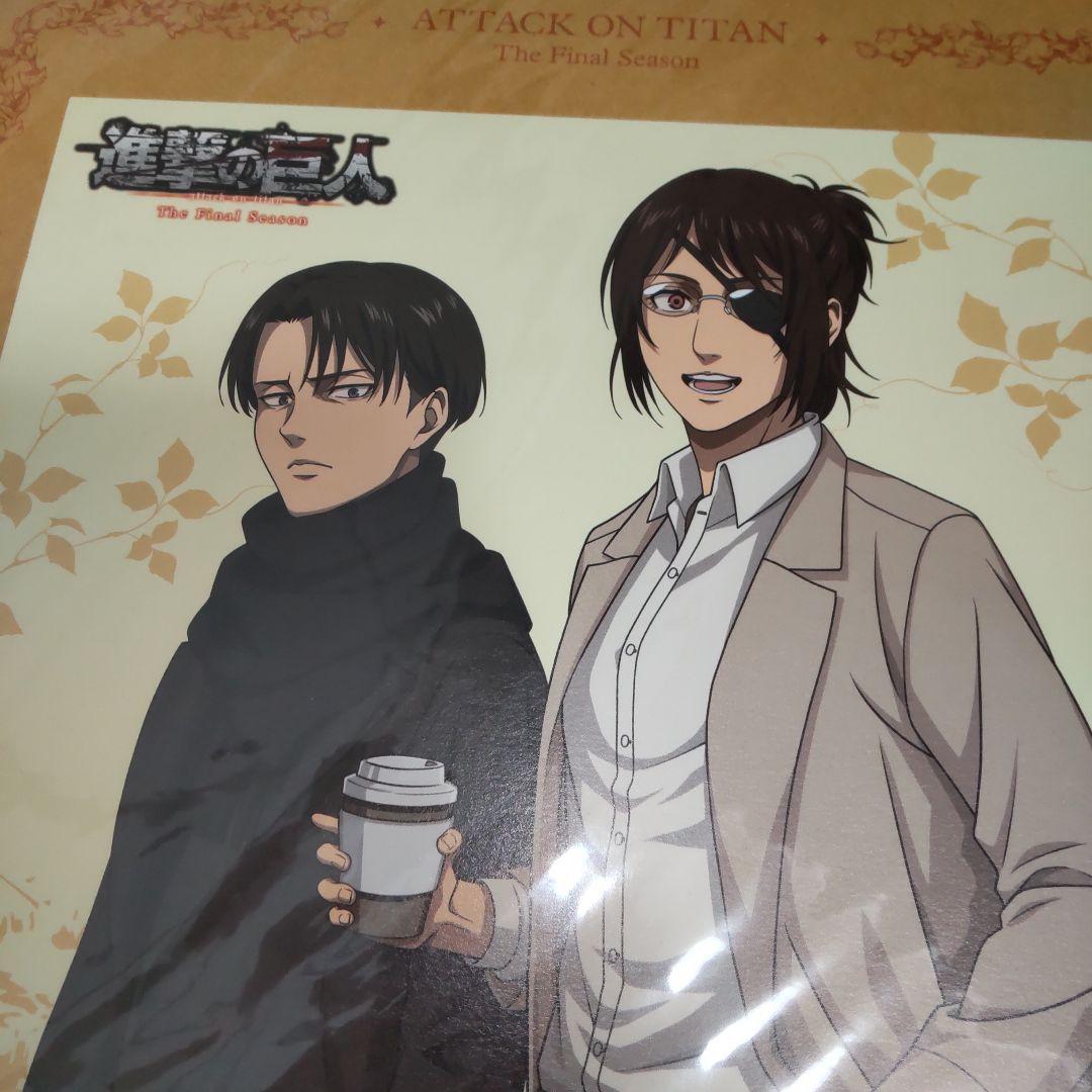 進撃の巨人☆Blu-ray アニメイト特典 アートボード リヴァイ ハンジ