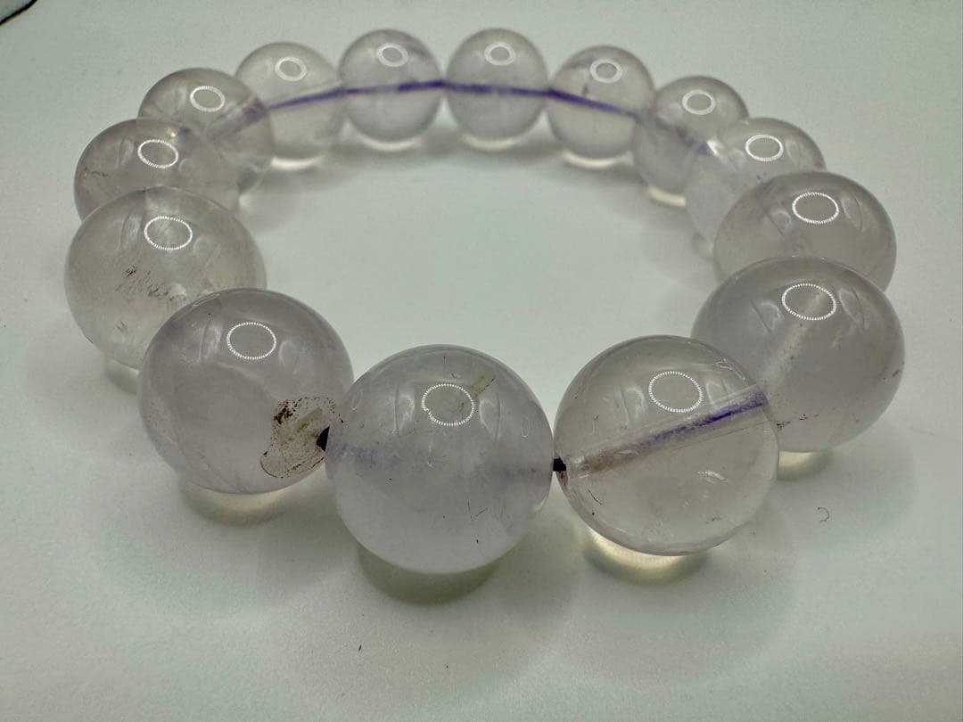 大玉 ローズクウォーツ　16mm 内径17cm ヒカル