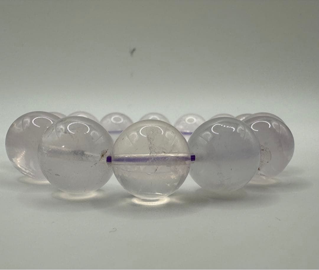 大玉 ローズクウォーツ　16mm 内径17cm ヒカル