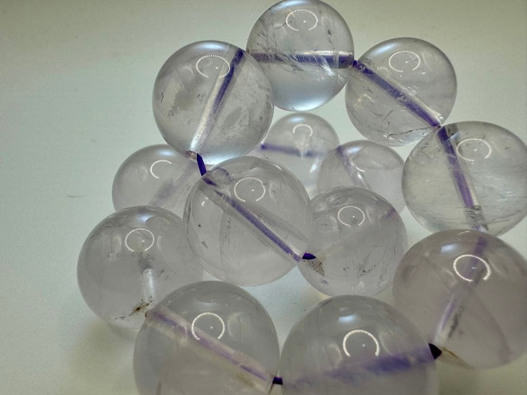 大玉 ローズクウォーツ　16mm 内径17cm ヒカル