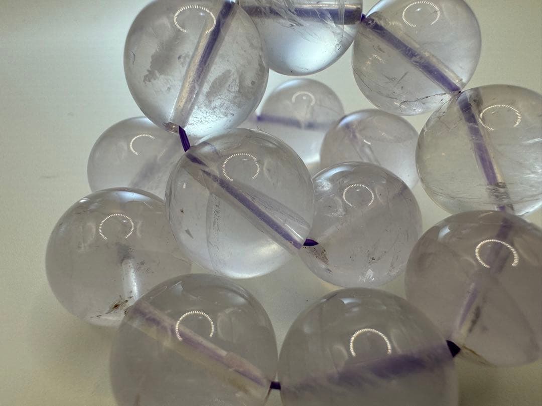 大玉 ローズクウォーツ　16mm 内径17cm ヒカル