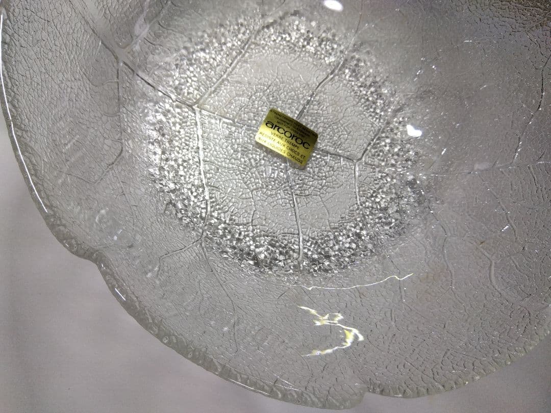 未使用ビンテージ arcoroc france フランス製強化ガラスアスペン大鉢
