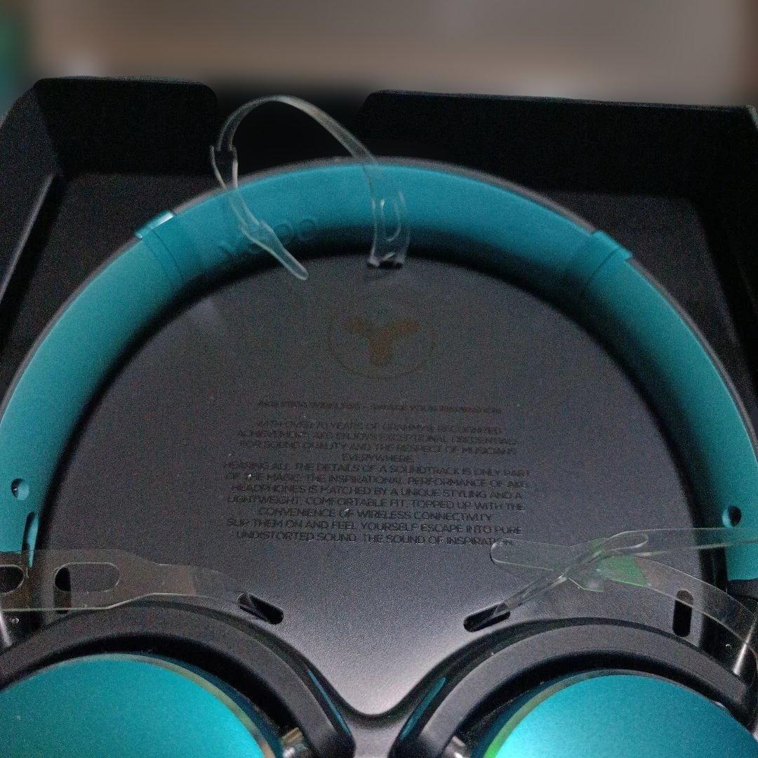 AKG Y500 ワイヤレスヘッドホン ターコイズ