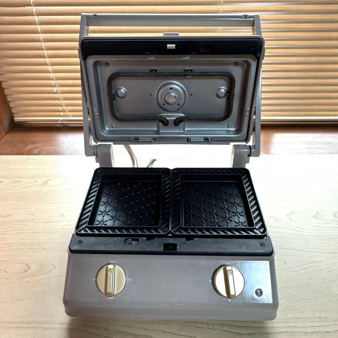 【美品】BRUNO グリルサンドメーカー　ダブル　プレート付