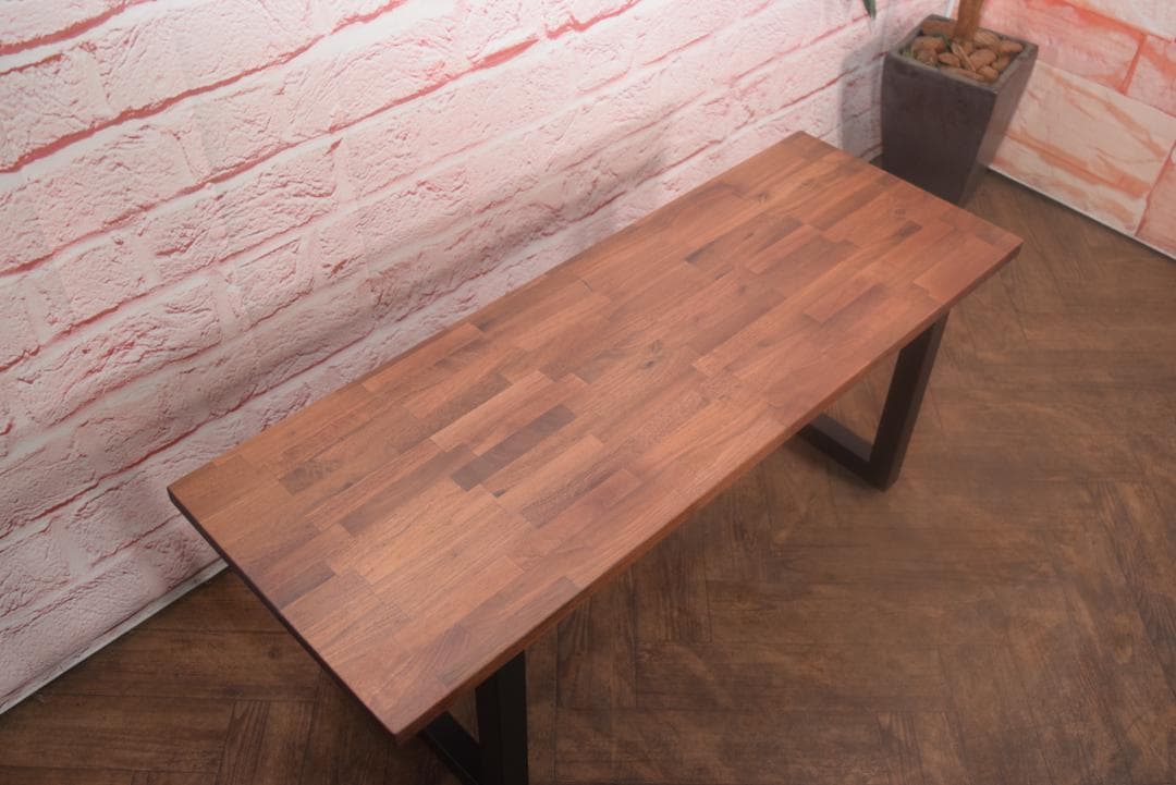 新品 TIMELESS CRAFT 目黒通り ウォールナット ソリッド ベンチ